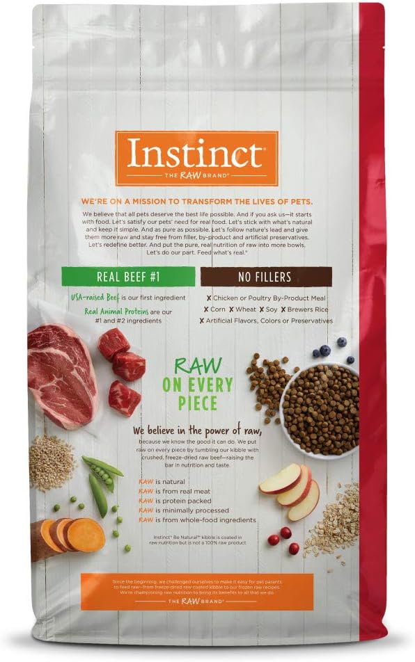 Instinct Be Natural Real Beef & Barley Recipe Dry Dog Food – Gallery Image 2