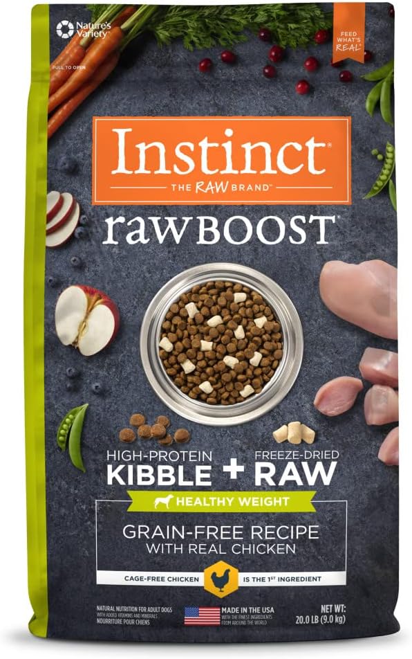 Instinct Raw Boost Grain-Free Recipe with Real Chicken For Healthy Weight Dry Dog Food – Gallery Image 1