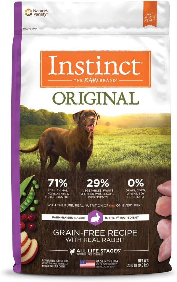 Instinct Original Grain-Free Recipe with Real Rabbit Dry Dog Food – Gallery Image 1