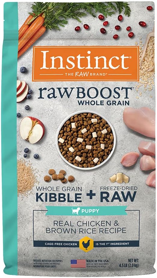 Instinct Raw Boost Whole Grain Recipe with Real Chicken & Brown Rice for Puppies Dry Dog Food – Gallery Image 1