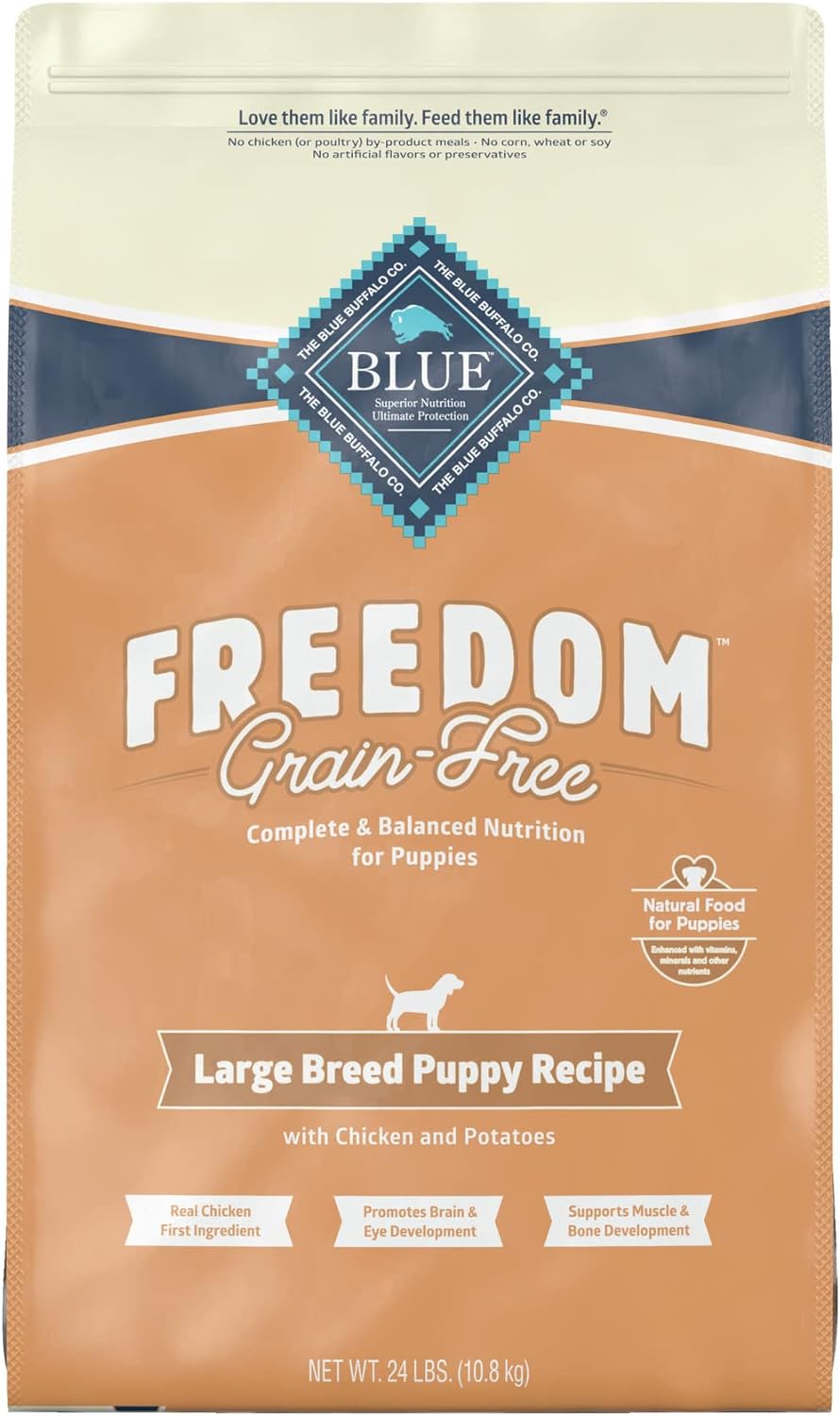 Blue Freedom Large Breed Puppy Grain-Free Chicken Recipe Dry Dog Food – Gallery Image 1