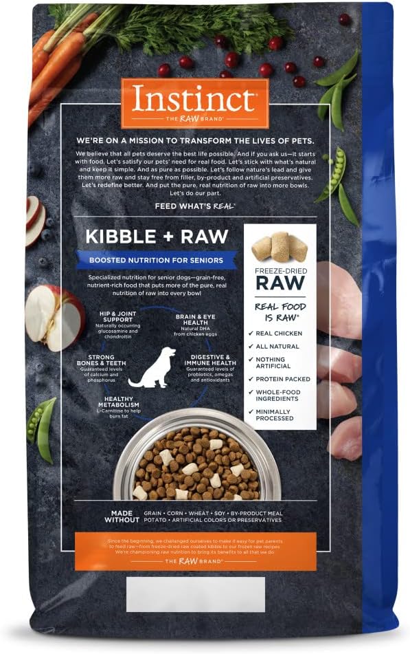 Instinct Raw Boost Grain-Free Recipe with Real Chicken for Senior Dogs Dry Dog Food – Gallery Image 2