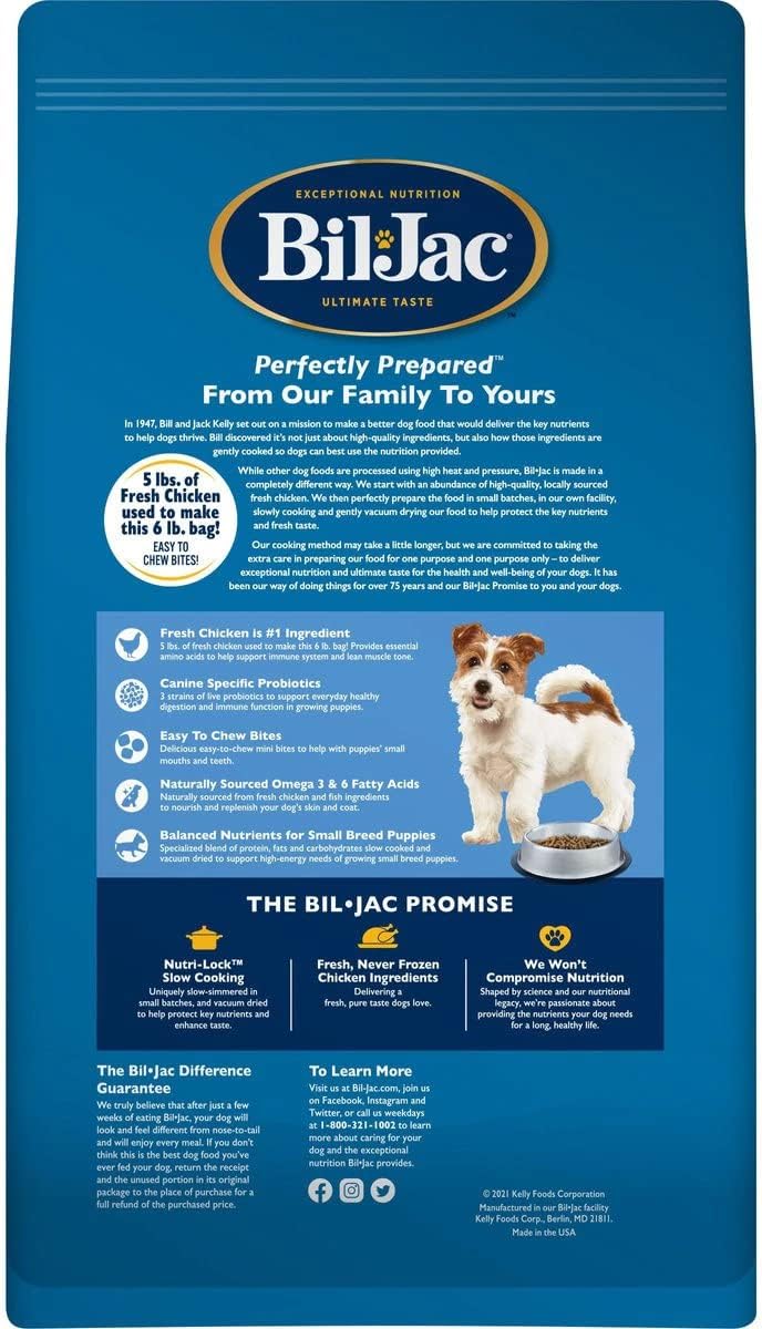 Bil-Jac Small Breed Puppy Dry Dog Food – Gallery Image 3