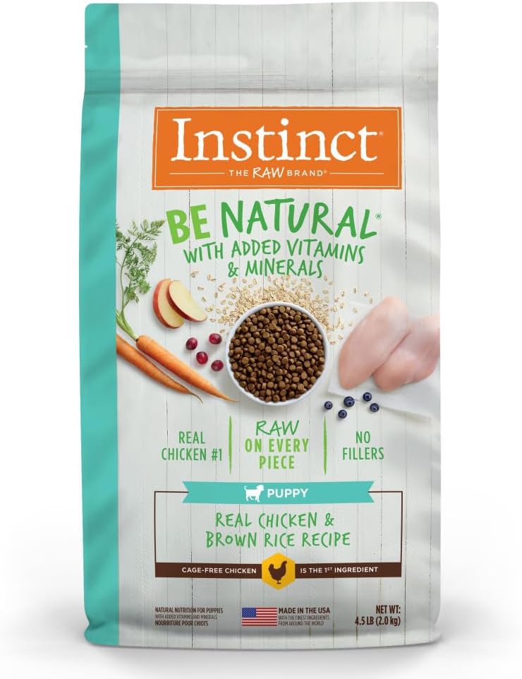 Instinct Be Natural Puppy Real Chicken & Brown Rice Recipe Dry Dog Food – Gallery Image 1