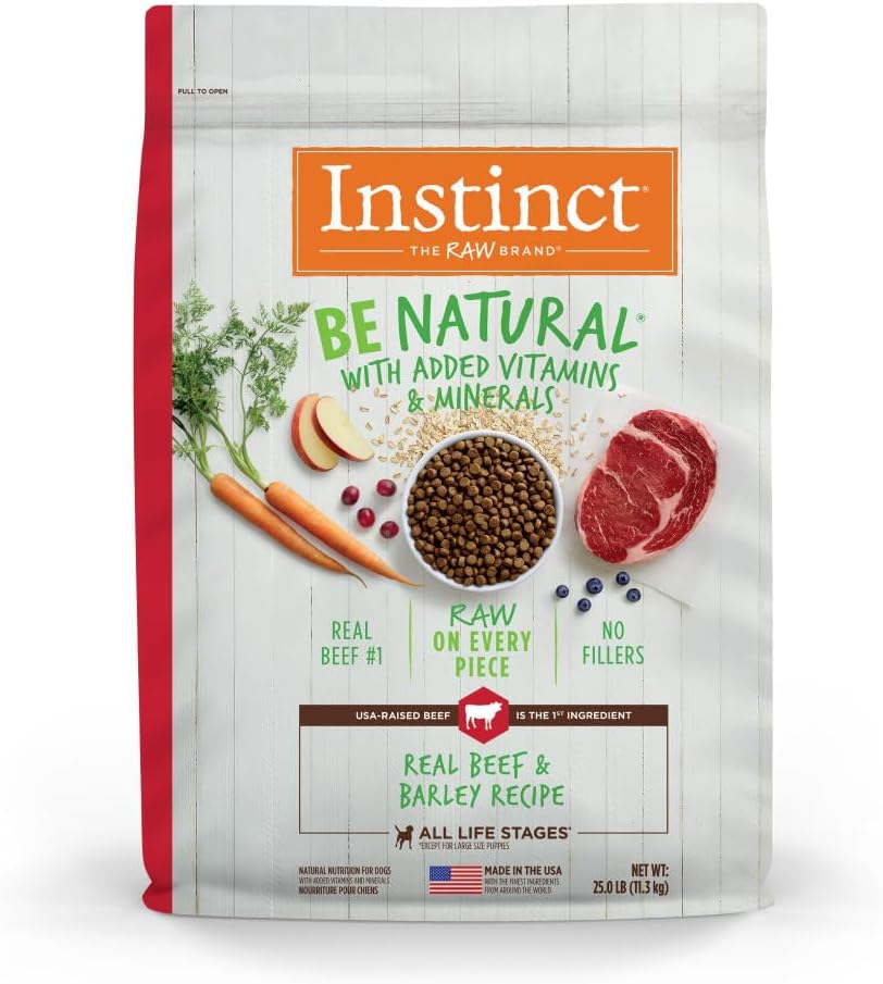 Instinct Be Natural Real Beef & Barley Recipe Dry Dog Food – Gallery Image 1