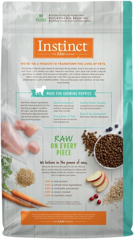 Instinct Be Natural Puppy Real Chicken & Brown Rice Recipe Dry Dog Food – Gallery Image 2