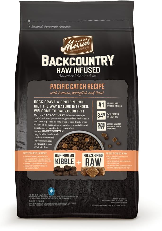 Merrick Backcountry Raw Infused Pacific Catch Recipe Dry Dog Food – Gallery Image 2