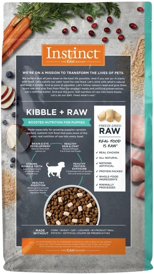 Instinct Raw Boost Whole Grain Recipe with Real Chicken & Brown Rice for Puppies Dry Dog Food – Gallery Image 2