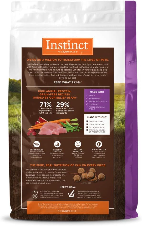Instinct Original Grain-Free Recipe with Real Rabbit Dry Dog Food – Gallery Image 2