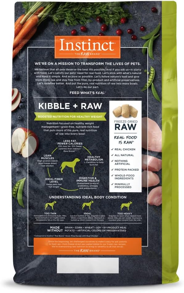 Instinct Raw Boost Grain-Free Recipe with Real Chicken For Healthy Weight Dry Dog Food – Gallery Image 2