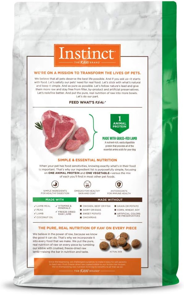 Instinct Limited Ingredient Diet Grain-Free Recipe with Real Lamb Dry Dog Food – Gallery Image 2