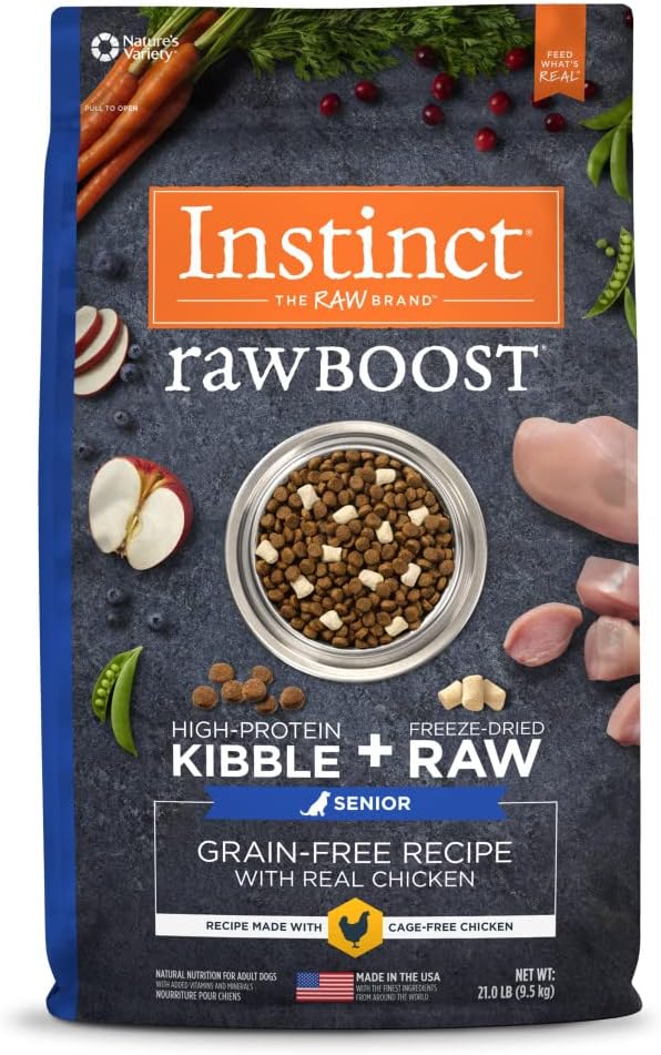 Instinct Raw Boost Grain-Free Recipe with Real Chicken for Senior Dogs Dry Dog Food – Gallery Image 1