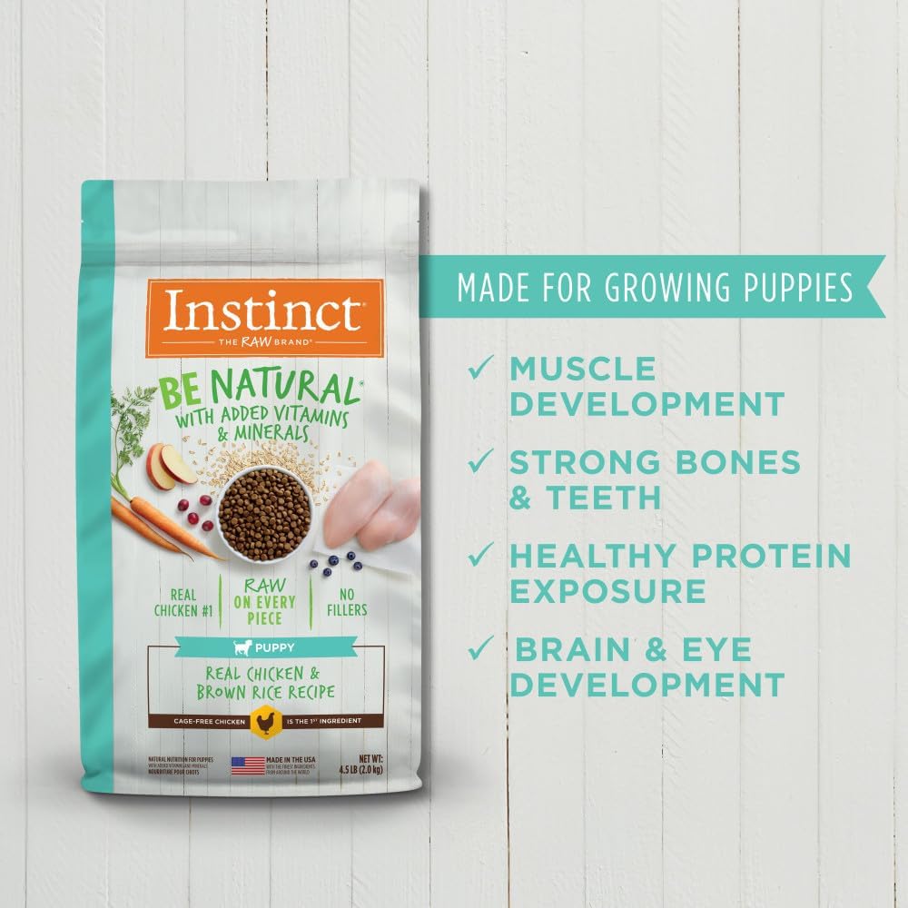 Instinct Be Natural Puppy Real Chicken & Brown Rice Recipe Dry Dog Food – Gallery Image 5