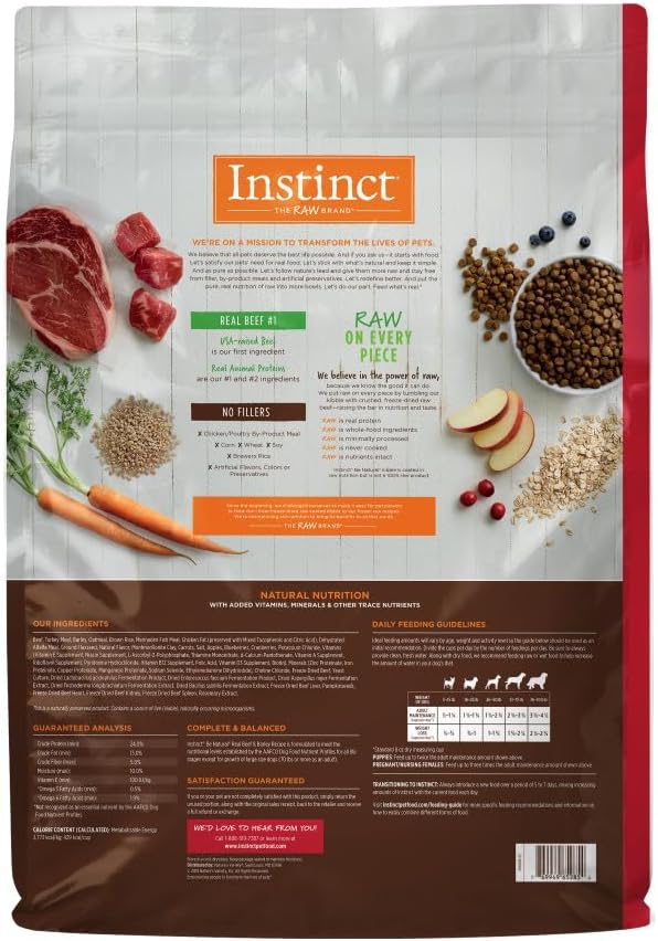 Instinct Be Natural Real Beef & Barley Recipe Dry Dog Food – Gallery Image 10