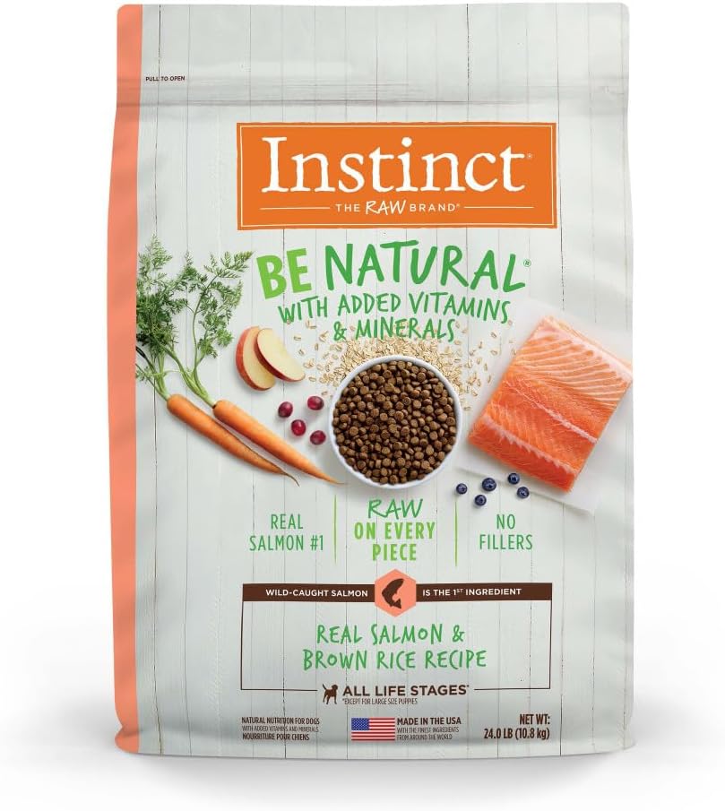 Instinct Be Natural Real Salmon & Brown Rice Recipe Dry Dog Food – Gallery Image 1