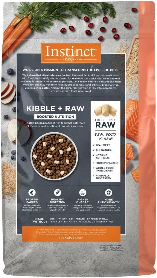 Instinct Raw Boost Whole Grain Recipe with Real Salmon & Brown Rice Dry Dog Food – Gallery Image 2