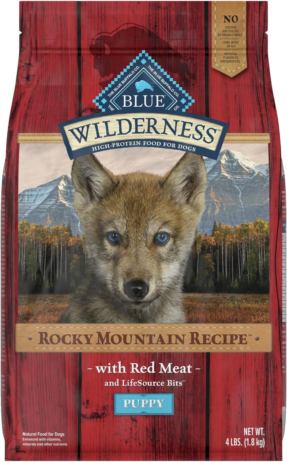 Blue Wilderness Rocky Mountain Recipe Puppy Red Meat Recipe Grain-Free Dry Dog Food – Gallery Image 1