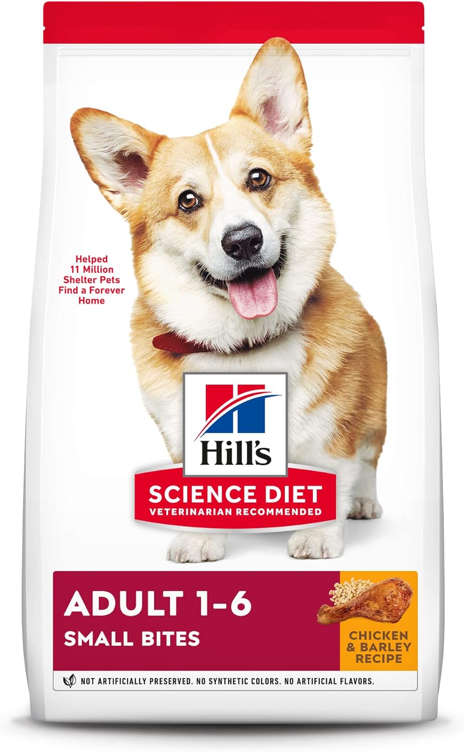 Hill’s Science Diet Adult 1-6 Small Bites Chicken & Barley Recipe Dry Dog Food – Gallery Image 1