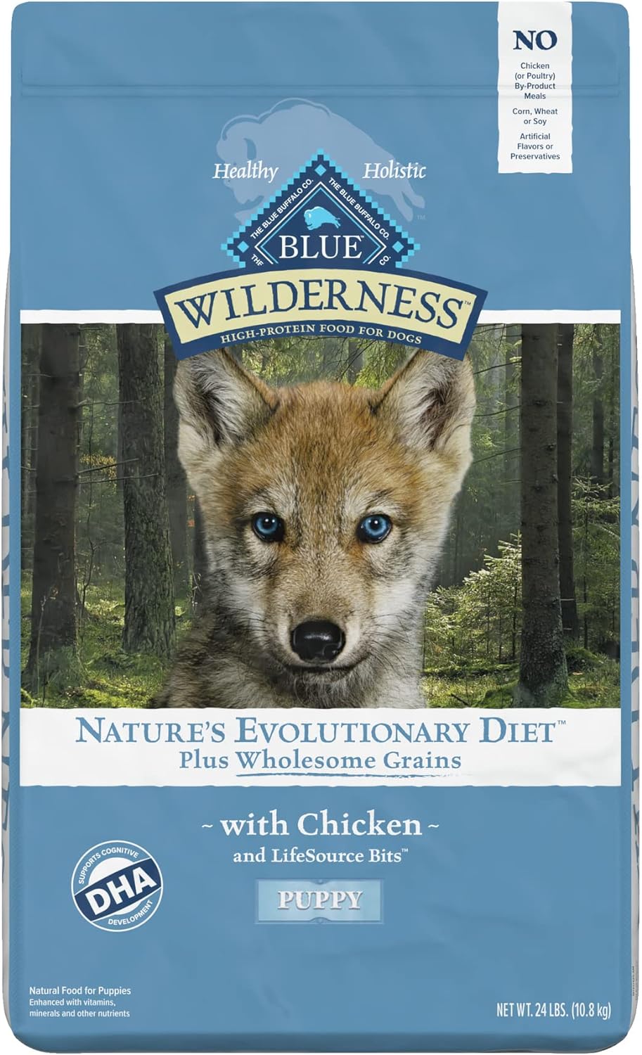 Blue Wilderness Puppy Chicken with Grains Recipe Dry Dog Food – Gallery Image 1