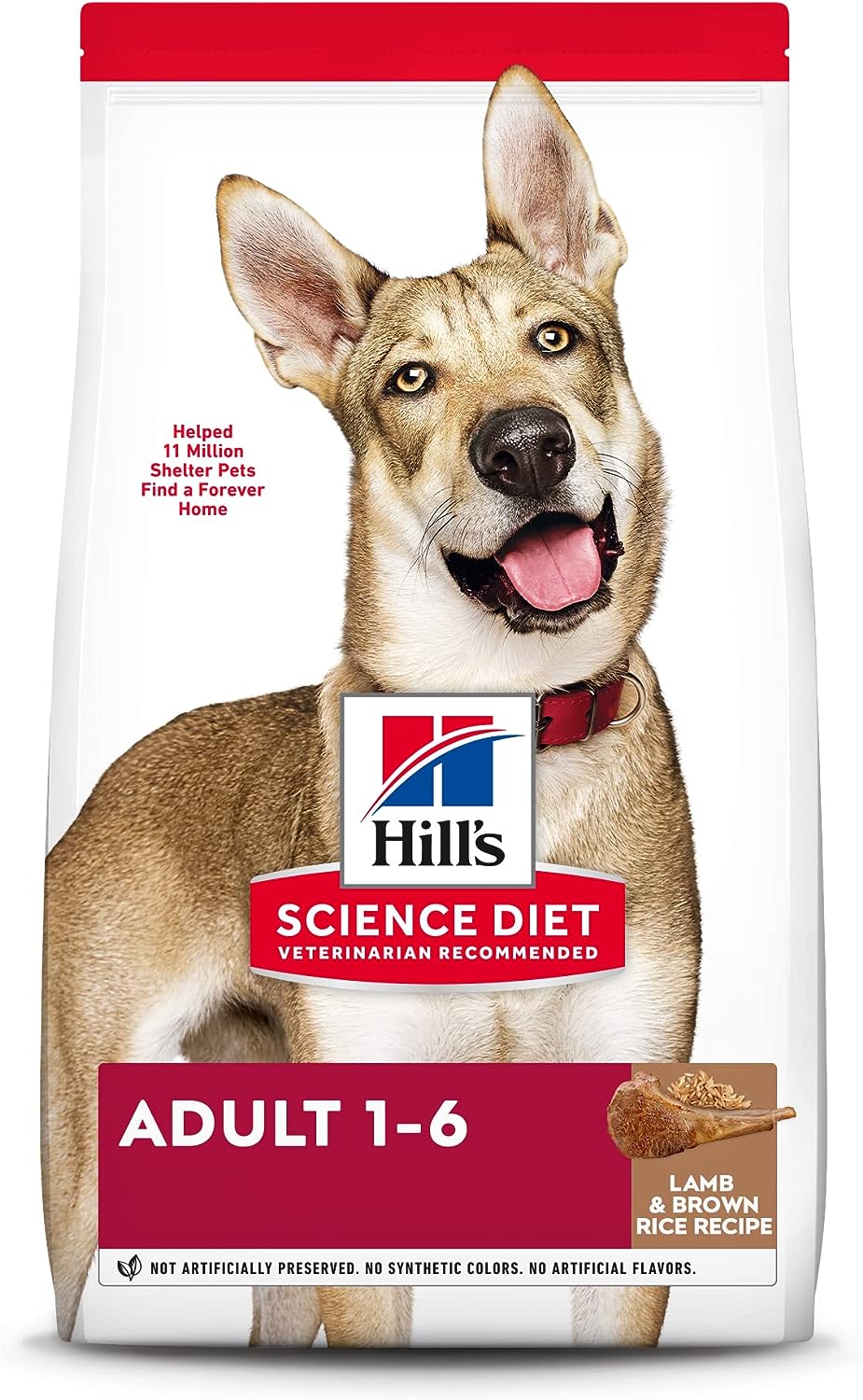 Hill’s Science Diet Adult 1-6 Lamb Meal & Brown Rice Recipe Dry Dog Food – Gallery Image 1