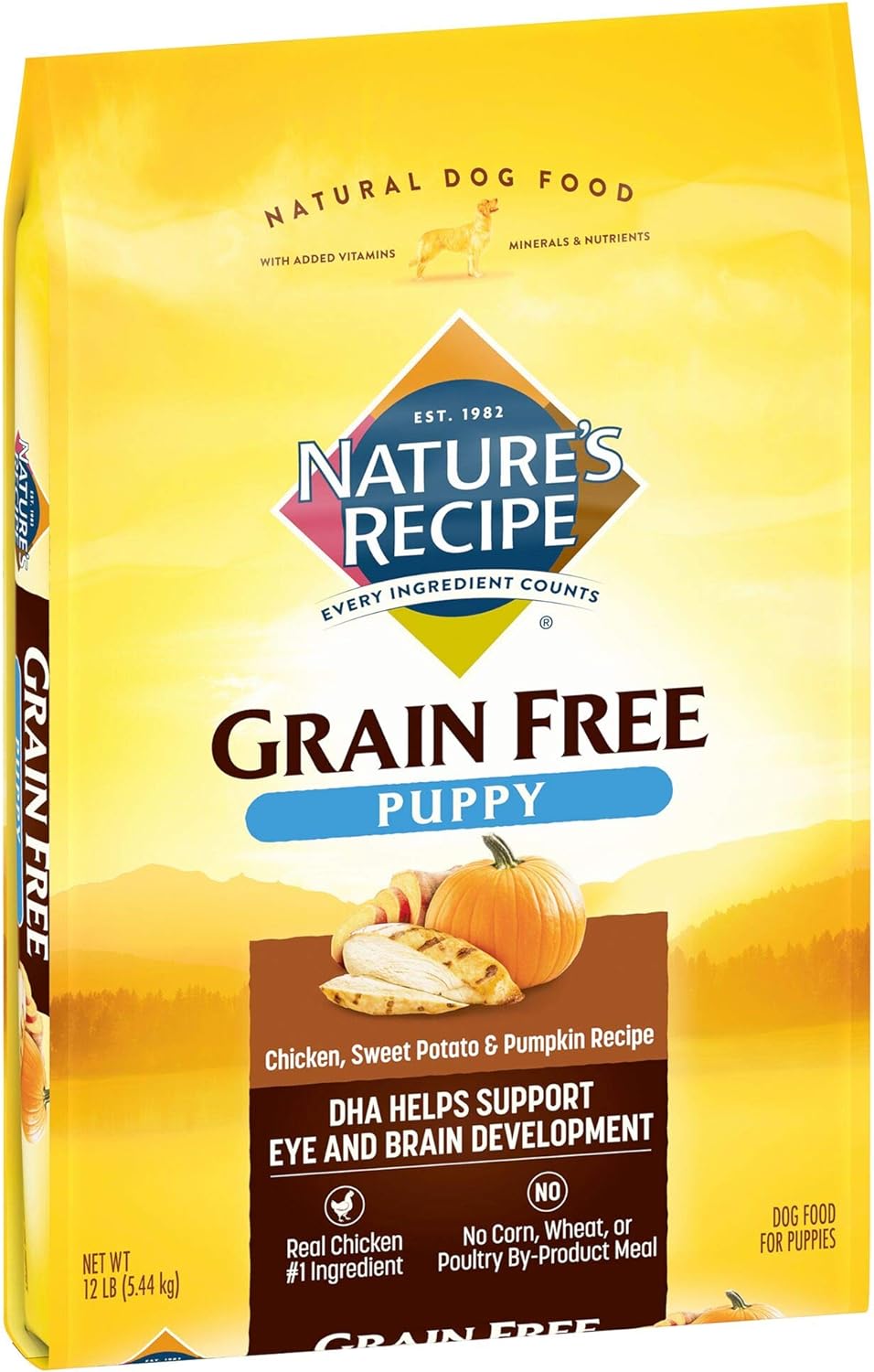 Nature’s Recipe Grain-Free Puppy Chicken, Sweet Potato, & Pumpkin Recipe Dry Dog Food – Gallery Image 4