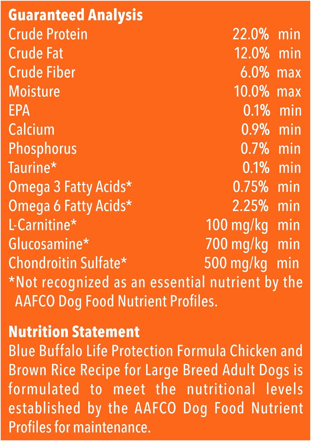 Blue Life Protection Formula Adult Large Breed Chicken and Brown Rice Recipe Dry Dog Food – Gallery Image 9