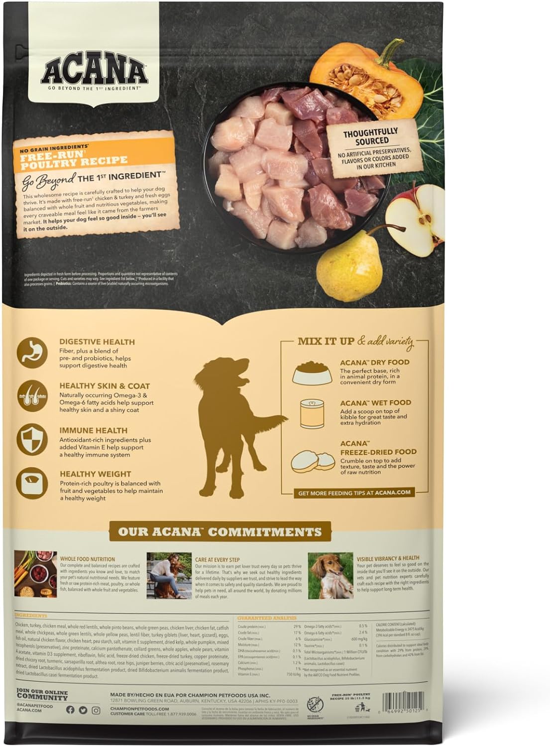 Acana Free-Run Poultry Recipe Dry Dog Food – Gallery Image 1