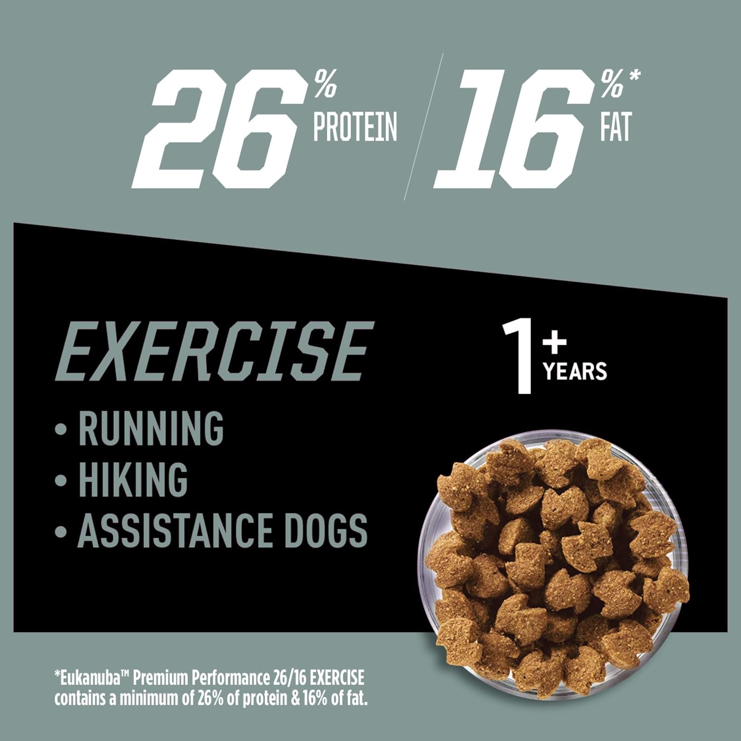 Eukanuba Premium Performance 26/16 Exercise Dry Dog Food – Gallery Image 3