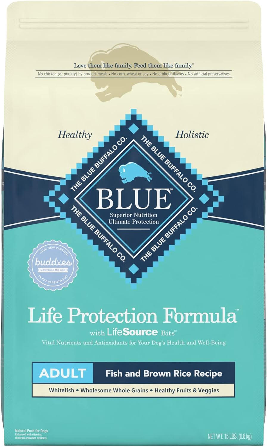 Blue Life Protection Formula Adult Fish and Brown Rice Recipe Dry Dog Food – Gallery Image 1