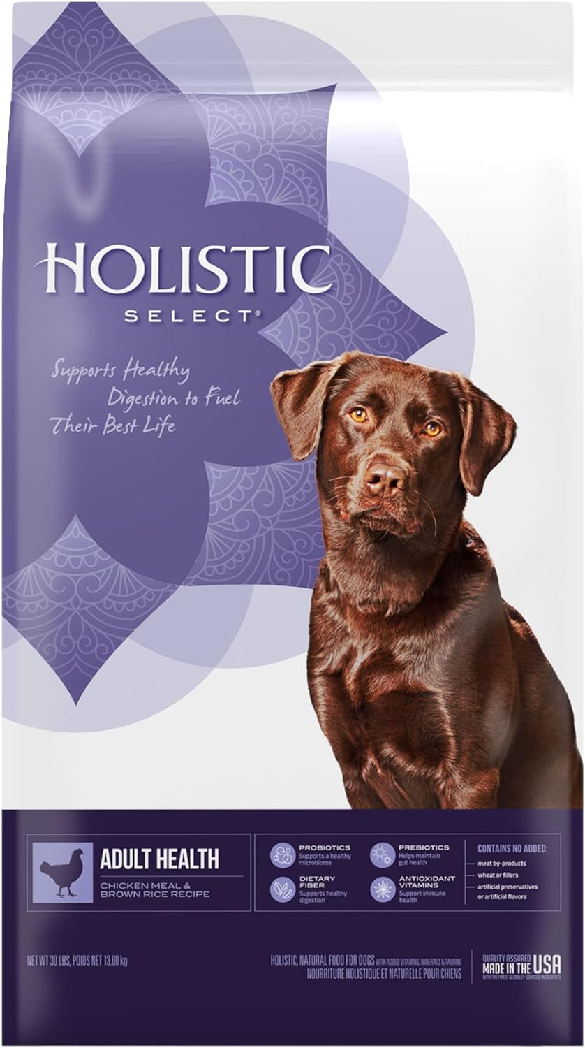 Holistic Select Adult Health Chicken Meal & Brown Rice Recipe Dry Dog Food – Gallery Image 1