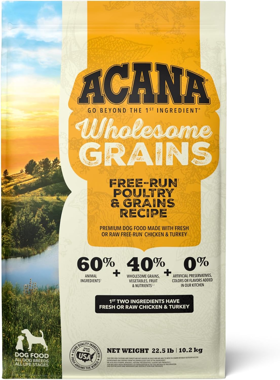 Acana Free-Run Poultry Recipe with Wholesome Grains Dry Dog Food – Gallery Image 1