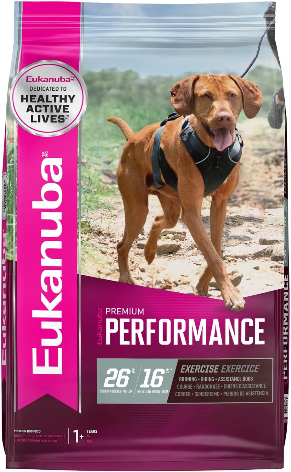 Eukanuba Premium Performance 26/16 Exercise Dry Dog Food – Gallery Image 1