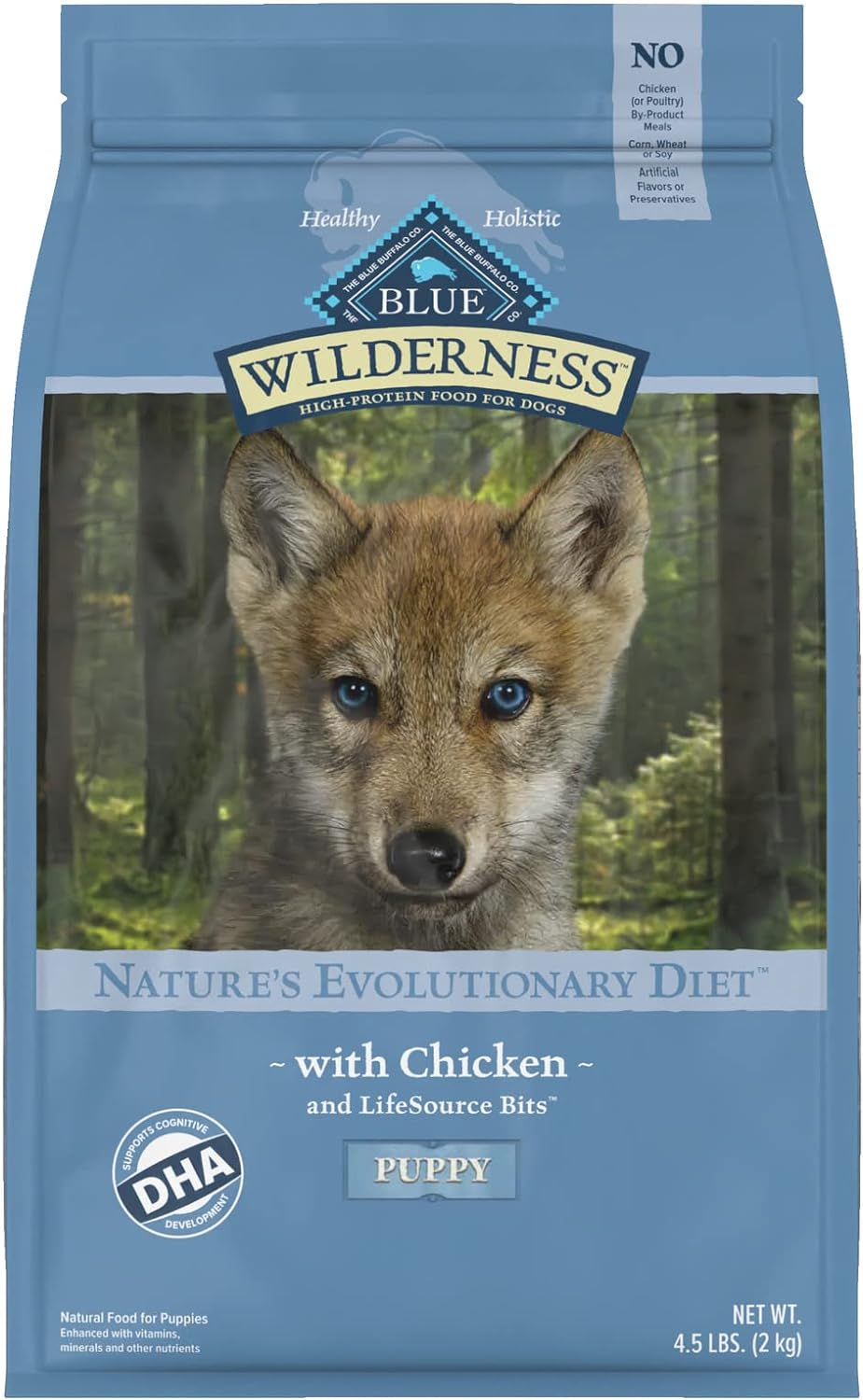 Blue Wilderness Puppy Chicken Recipe Grain-Free Dry Dog Food – Gallery Image 1
