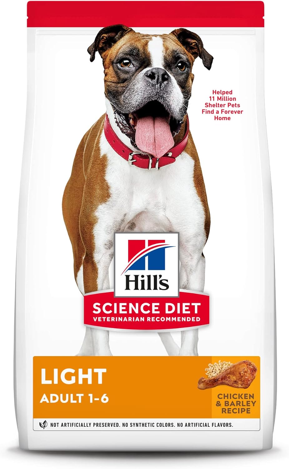Hill’s Science Diet Adult Light with Chicken Meal & Barley Dry Dog Food – Gallery Image 1