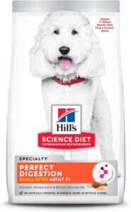 Hill’s Science Diet Adult 7+ Perfect Digestion Small Bites Chicken, Whole Oats & Brown Rice Recipe Dry Dog Food