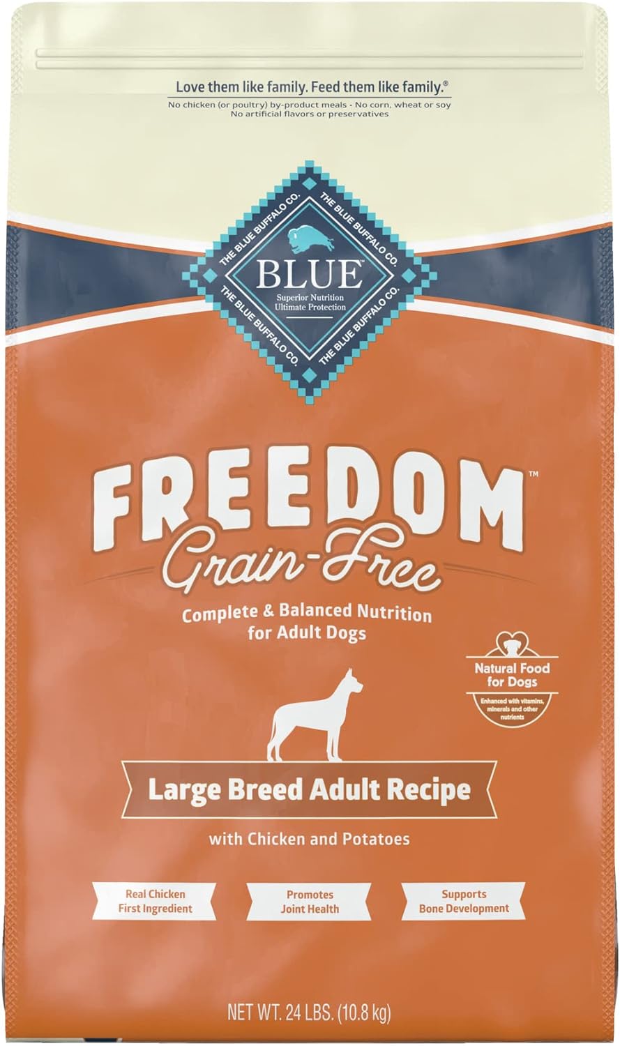 Blue Freedom Large Breed Adult Grain-Free Chicken Recipe Dry Dog Food – Gallery Image 1