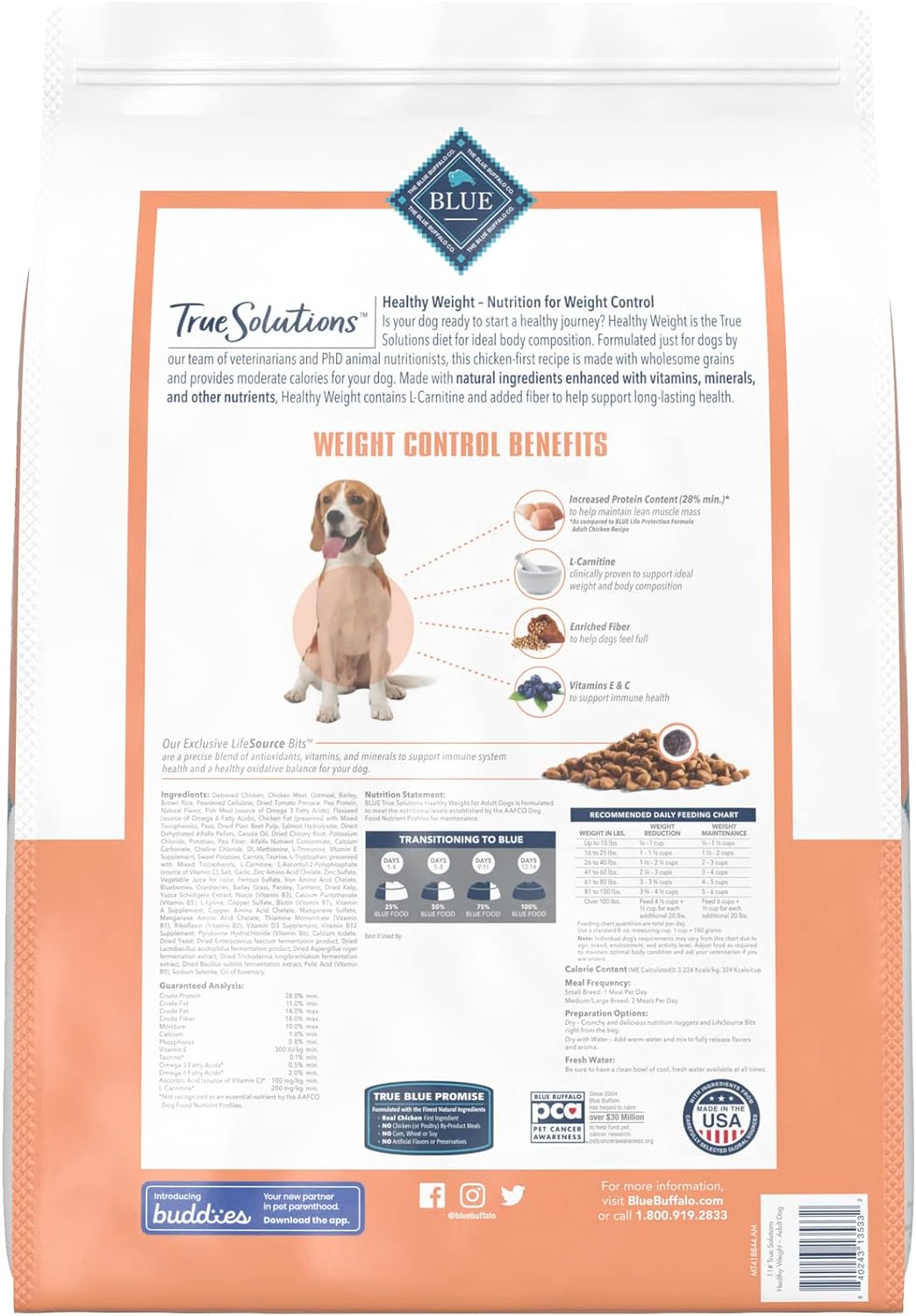 Blue True Solutions Fit & Healthy Weight Control Formula Dry Dog Food – Gallery Image 2