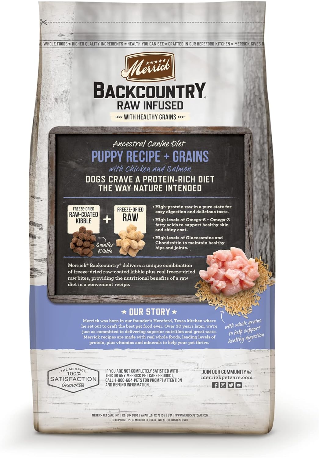 Merrick Backcountry Raw Infused Puppy Recipe + Grains Dry Dog Food – Gallery Image 9