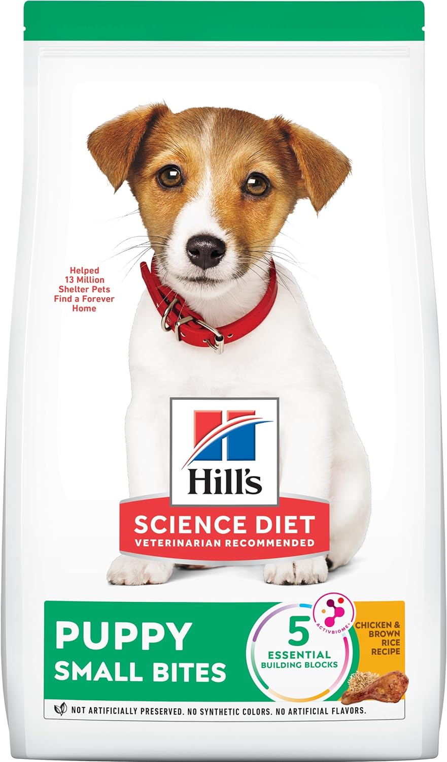 Hill’s Science Diet Puppy Small Bites Chicken & Barley Recipe Dry Dog Food – Gallery Image 1