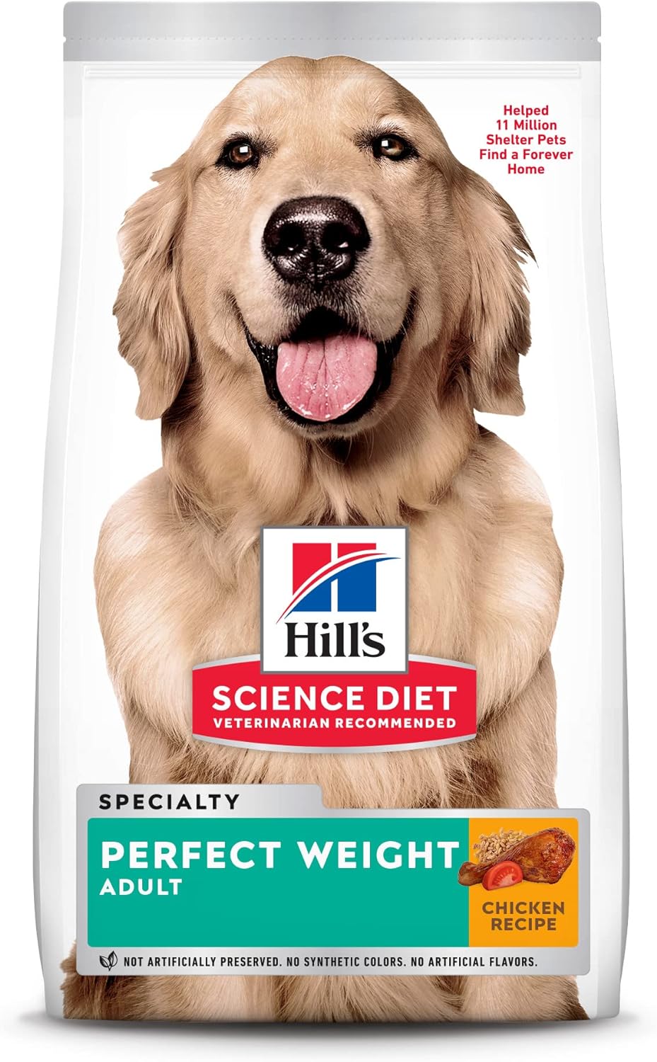 Hill’s Science Diet Adult Perfect Weight Chicken Recipe Dry Dog Food – Gallery Image 1
