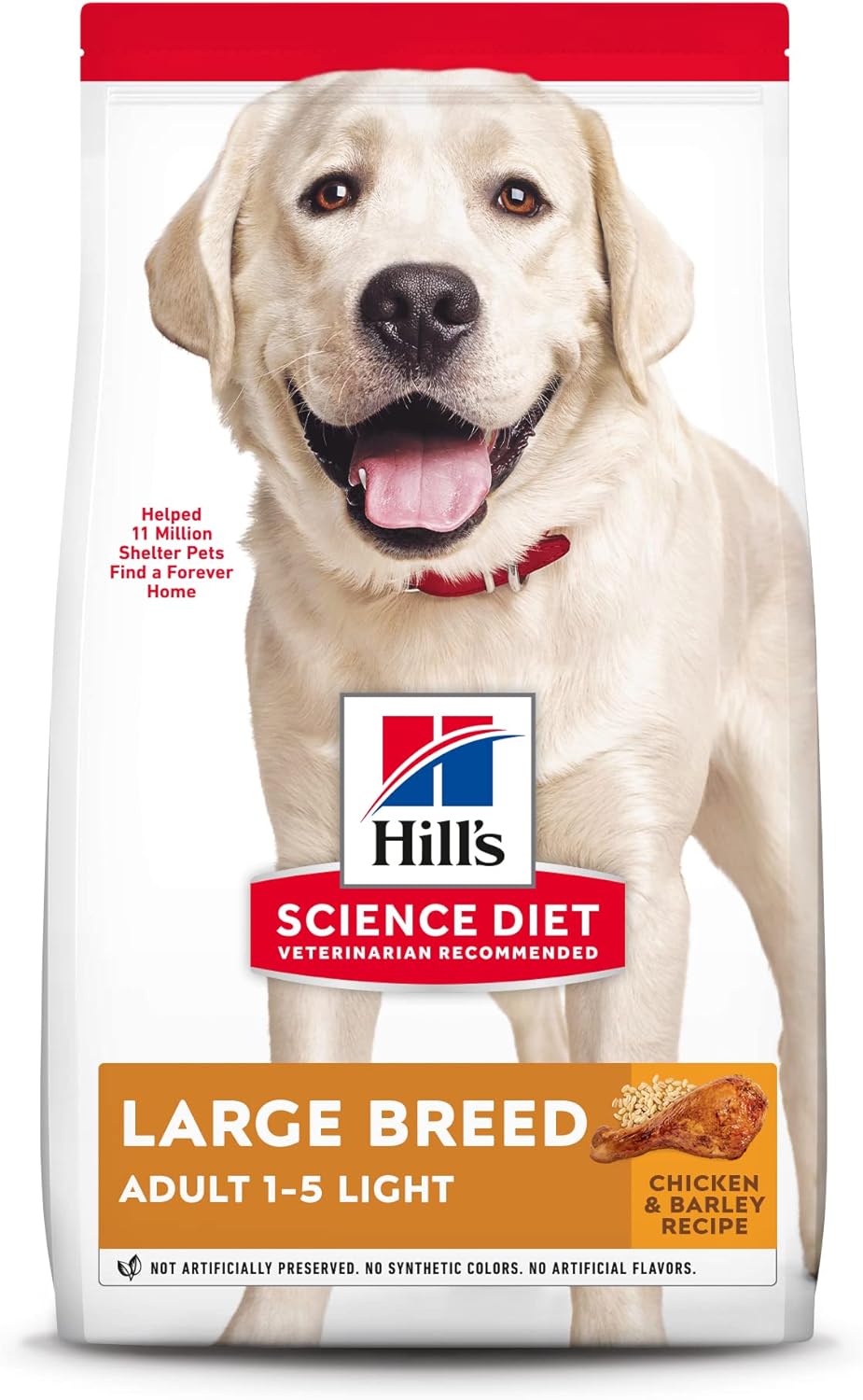 Hill’s Science Diet Adult Large Breed Light with Chicken Meal & Barley Dry Dog Food – Gallery Image 1