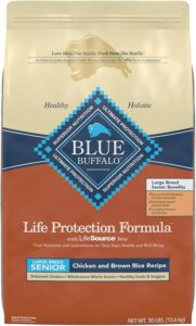 Blue Life Protection Formula Large Breed Senior Chicken and Brown Rice Recipe Dry Dog Food