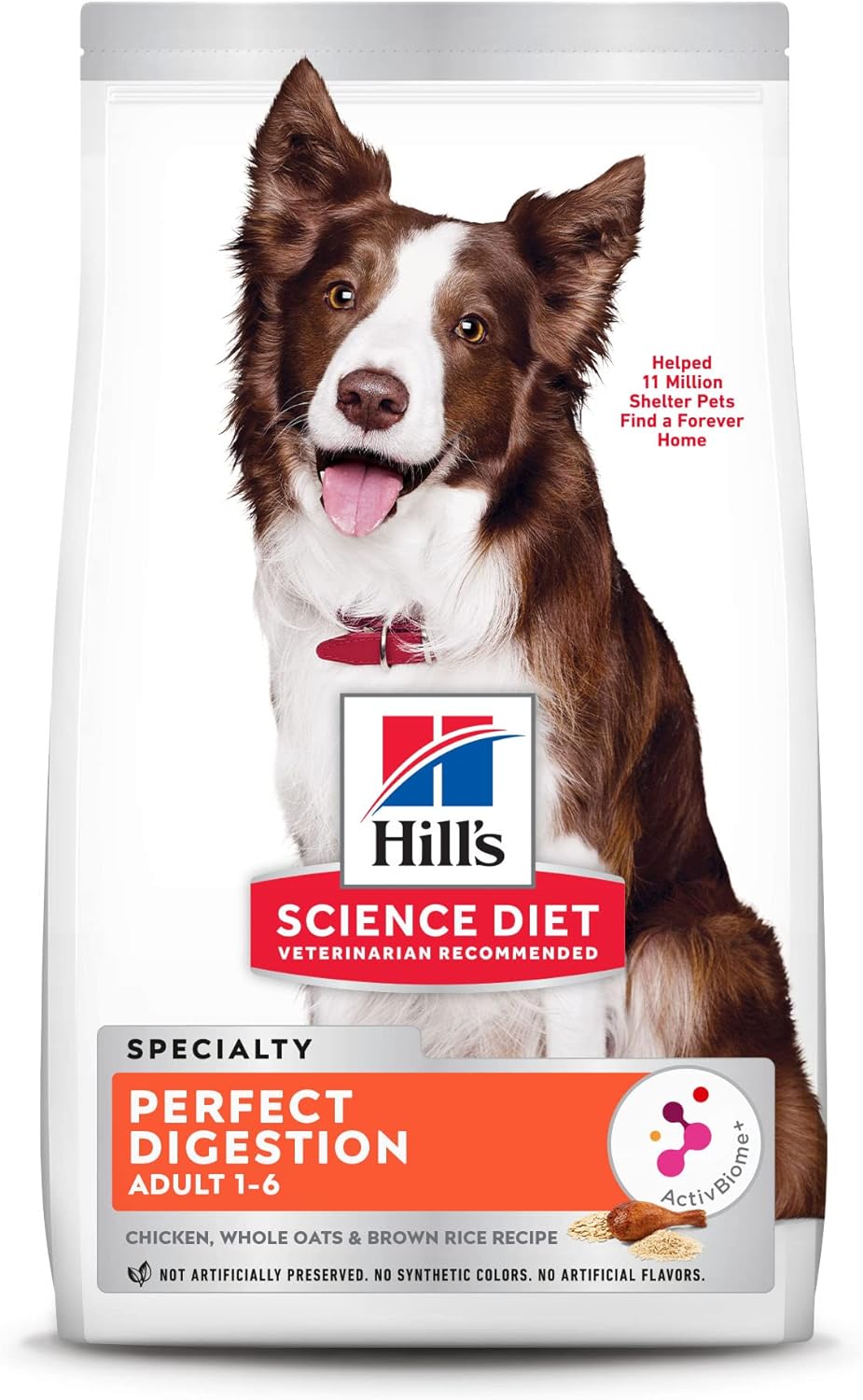 Hill’s Science Diet Adult Perfect Digestion Chicken, Brown Rice & Whole Oats Recipe Dry Dog Food – Gallery Image 1