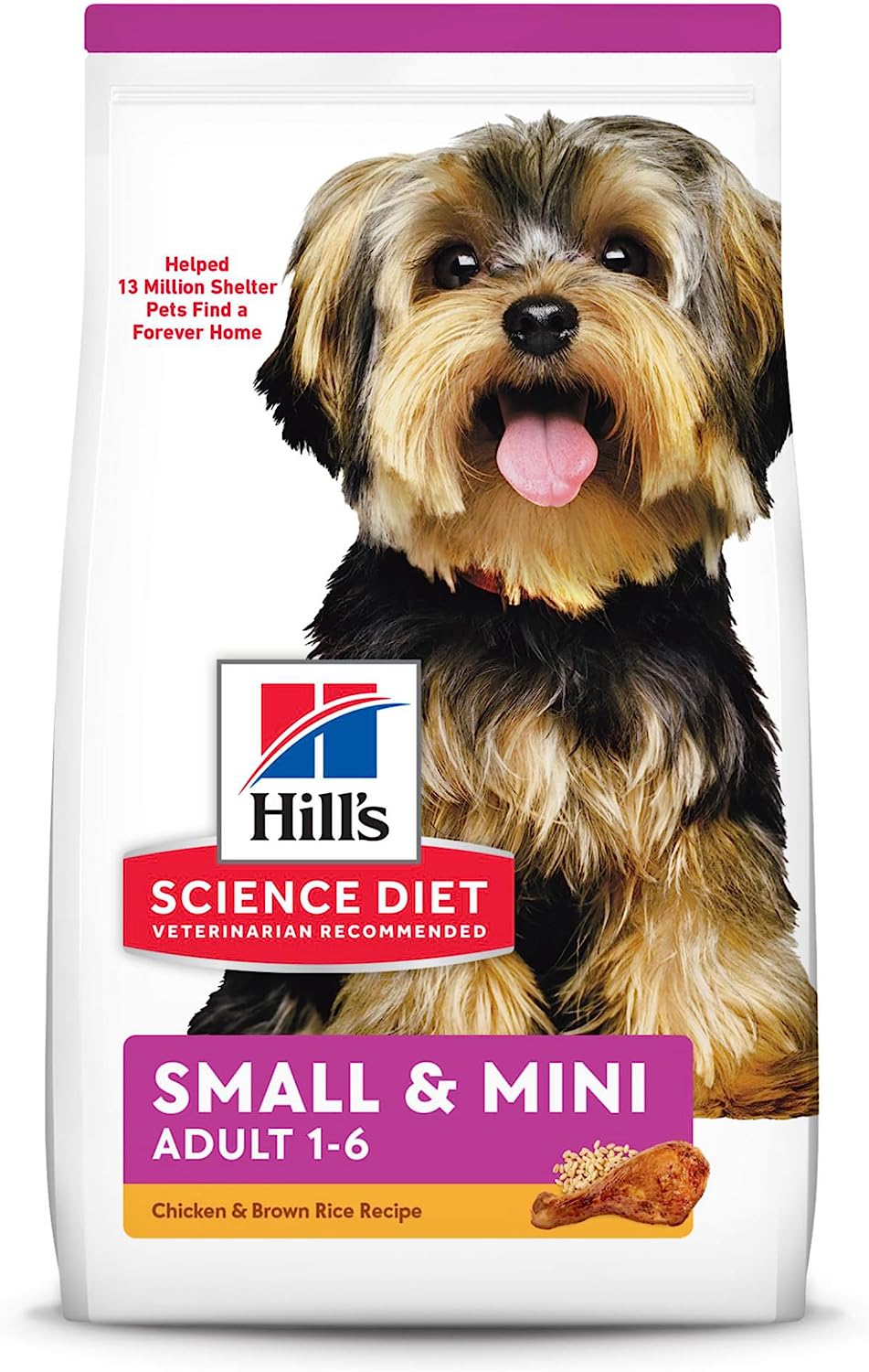 Hill’s Science Diet Adult Small Paws Chicken Meal & Rice Recipe Dry Dog Food – Gallery Image 1