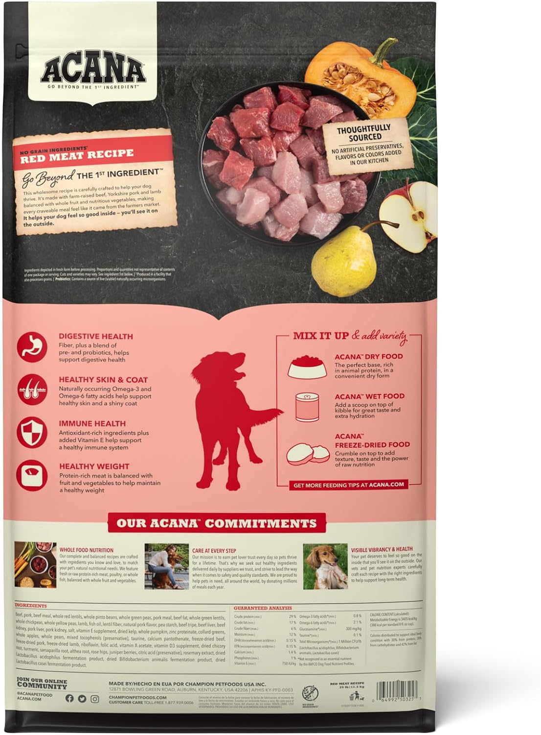 Acana Red Meat Recipe Dry Dog Food – Gallery Image 2