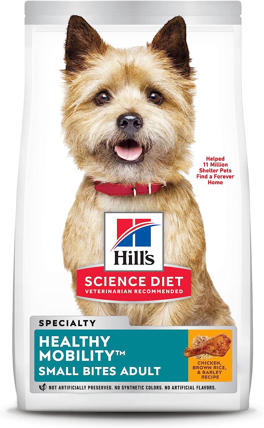 Hill’s Science Diet Adult Healthy Mobility Small Bites Chicken Meal, Brown Rice & Barley Dry Dog Food – Gallery Image 1