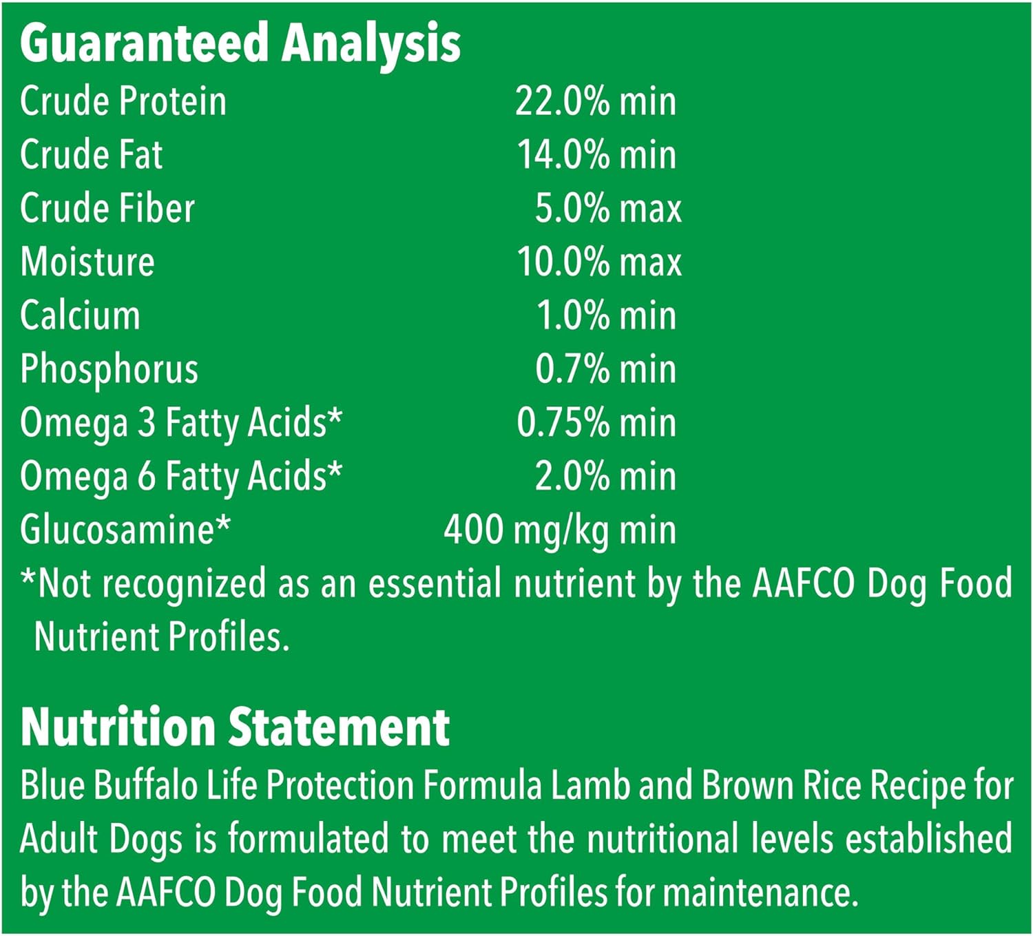 Blue Life Protection Formula Adult Lamb and Brown Rice Recipe Dry Dog Food – Gallery Image 9