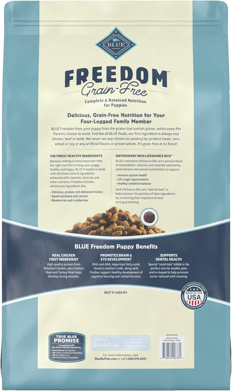Blue Freedom Puppy Grain-Free Chicken Recipe Dry Dog Food – Gallery Image 2