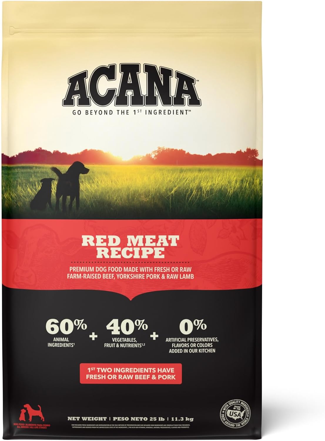 Acana Red Meat Recipe Dry Dog Food – Gallery Image 1