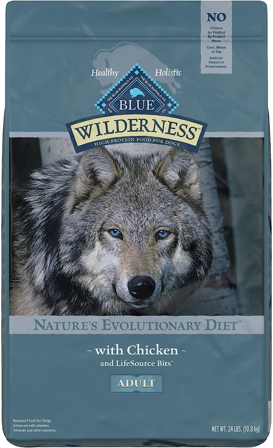 Blue Wilderness Adult Chicken Recipe Grain-Free Dry Dog Food – Gallery Image 1